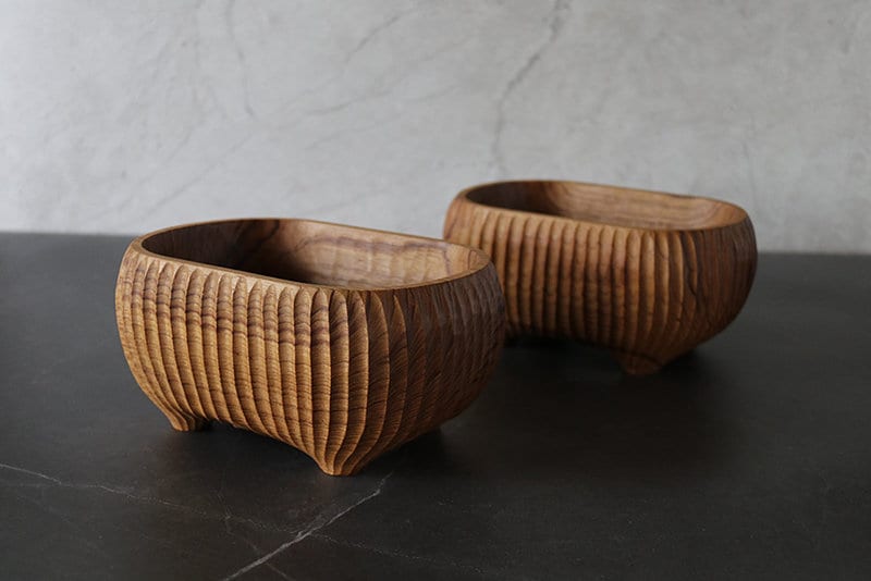 Teak salad bowl