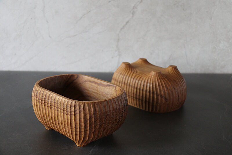 Teak salad bowl