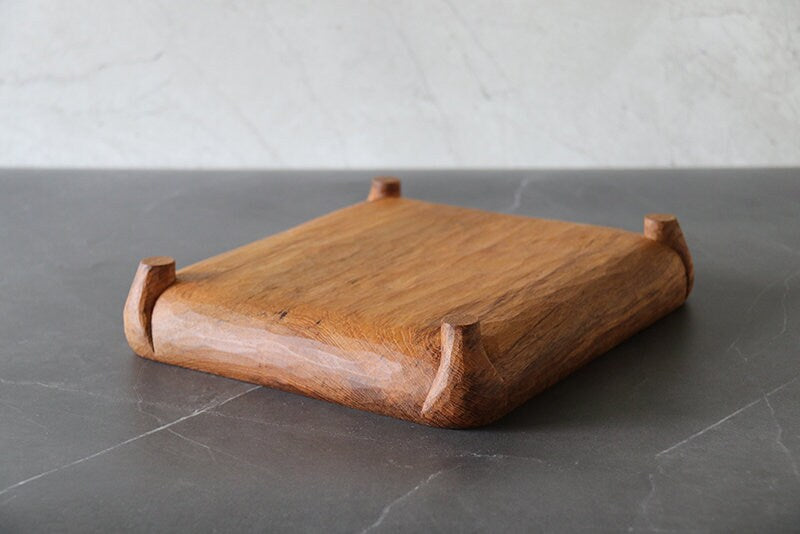 手工雕刻柚木四腿柚木盘