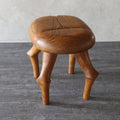 Hand Carved Teak Beetle Stool