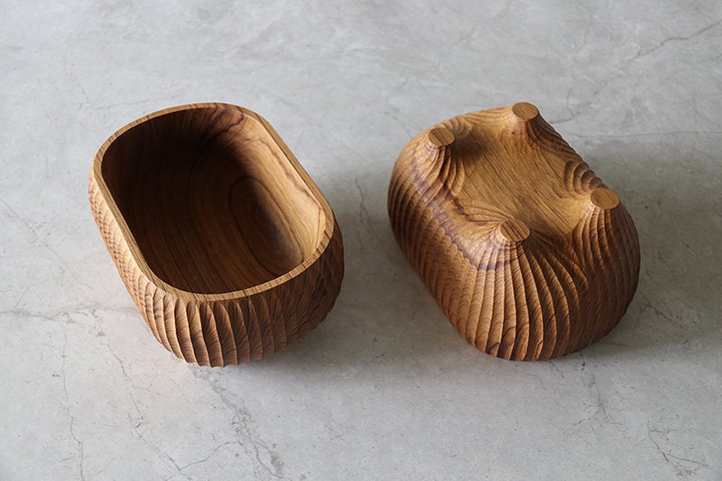Teak salad bowl