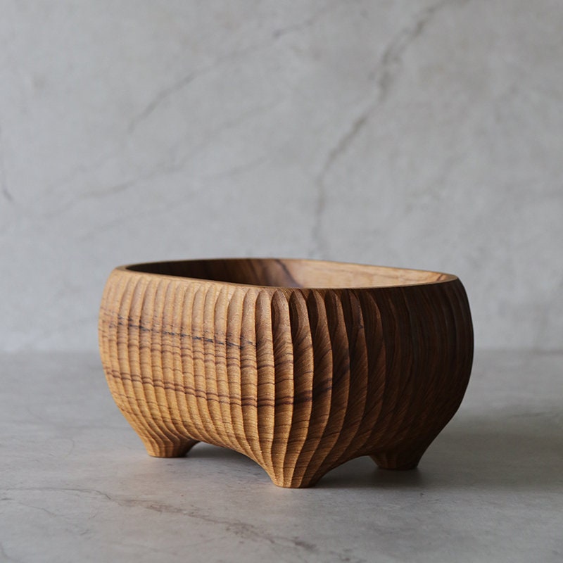 Teak salad bowl