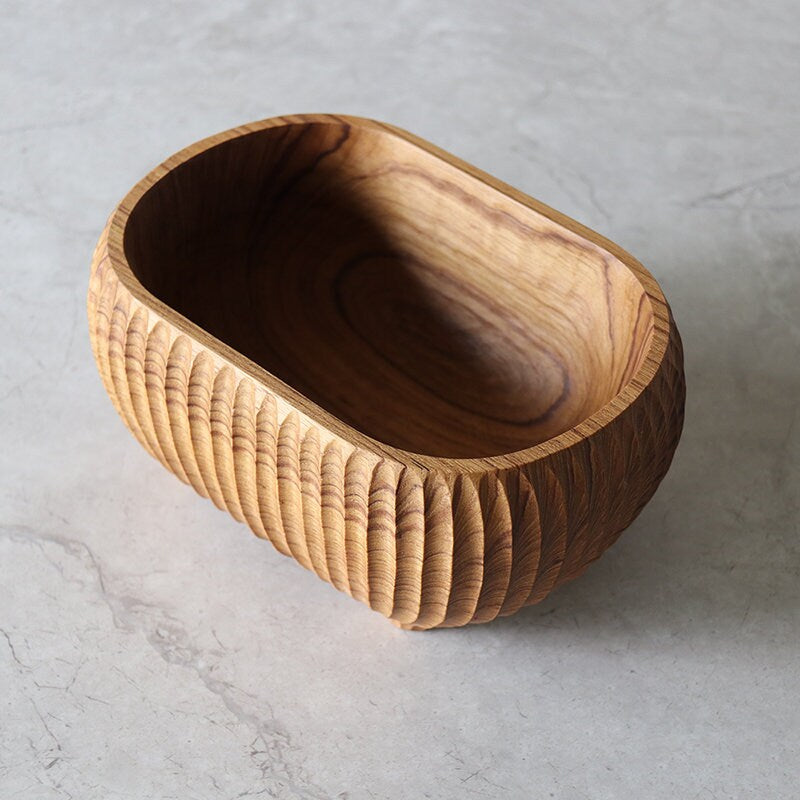 Teak salad bowl