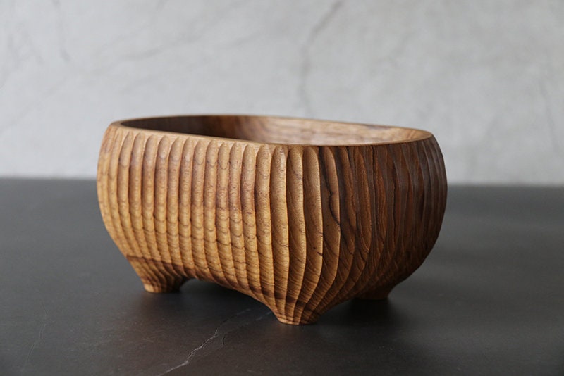 Teak salad bowl